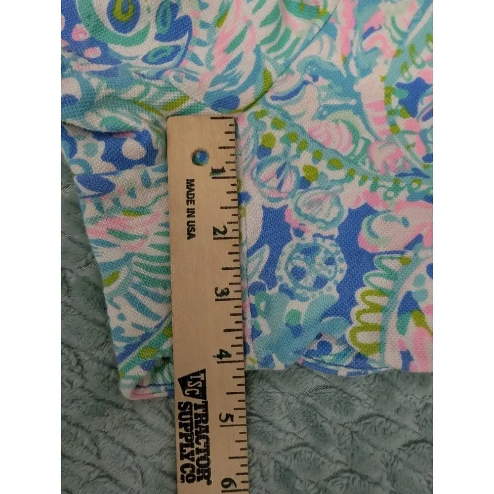 Lilly Pulitzer Buttercup Knit Scallop Shorts Multi Dream Team Size 12